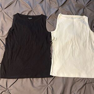 Talbots Black and White Women's Tank Tops